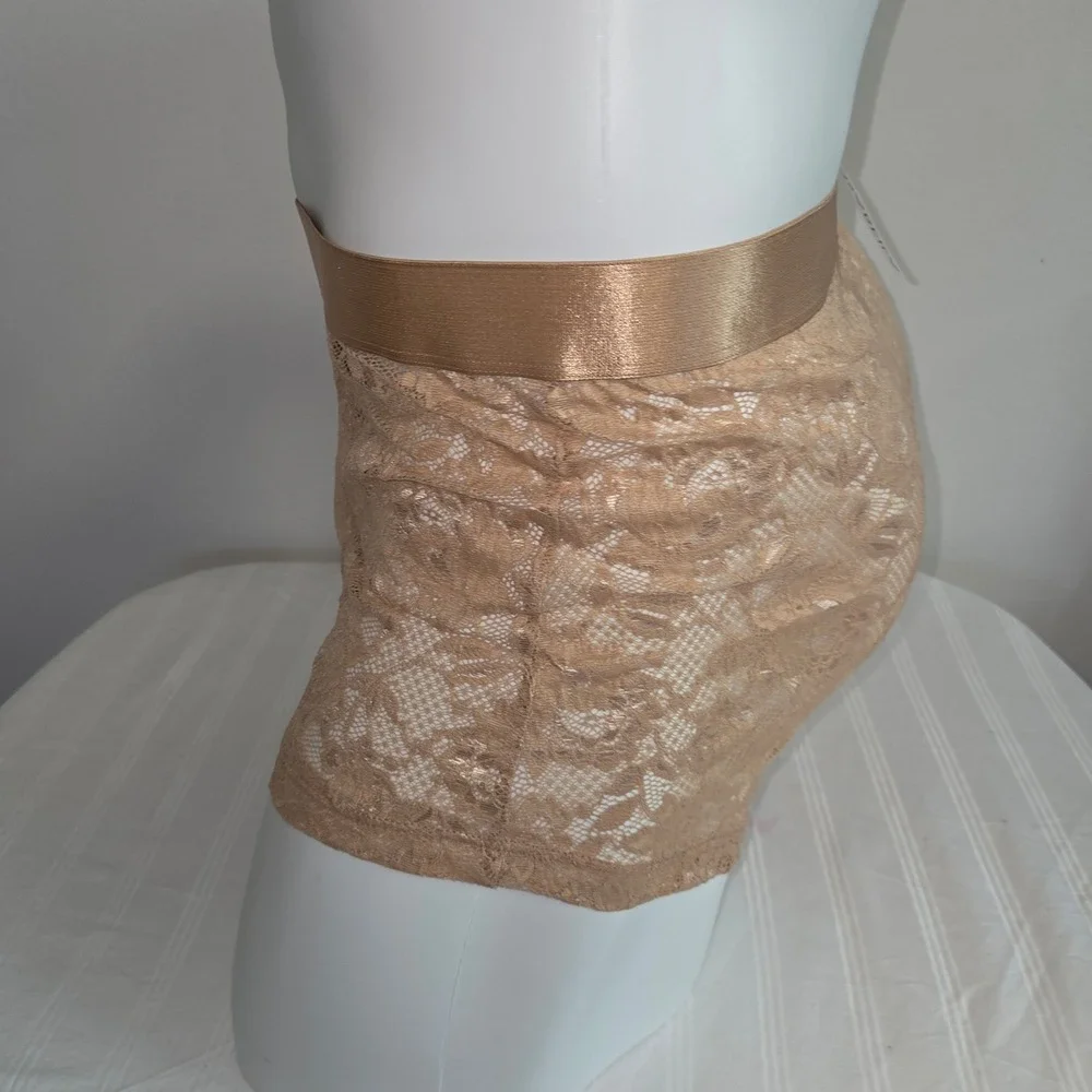 Cosabella Mens Never Say Never‎ Lace Boxer Briefs Tan Brown Sheer Underwear